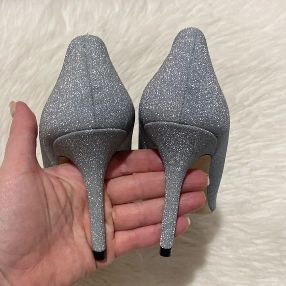 Jimmy Choo Romy 85mm glittered Leather‎ pump size 38EU - Picture 7 of 11